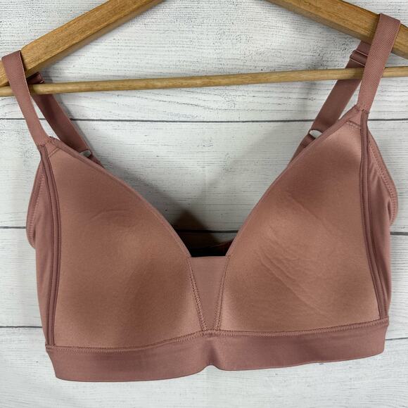 Auden Womens size 38DD Lightly Lined Wire Free Bra Dusty Rose - Picture 6 of 7